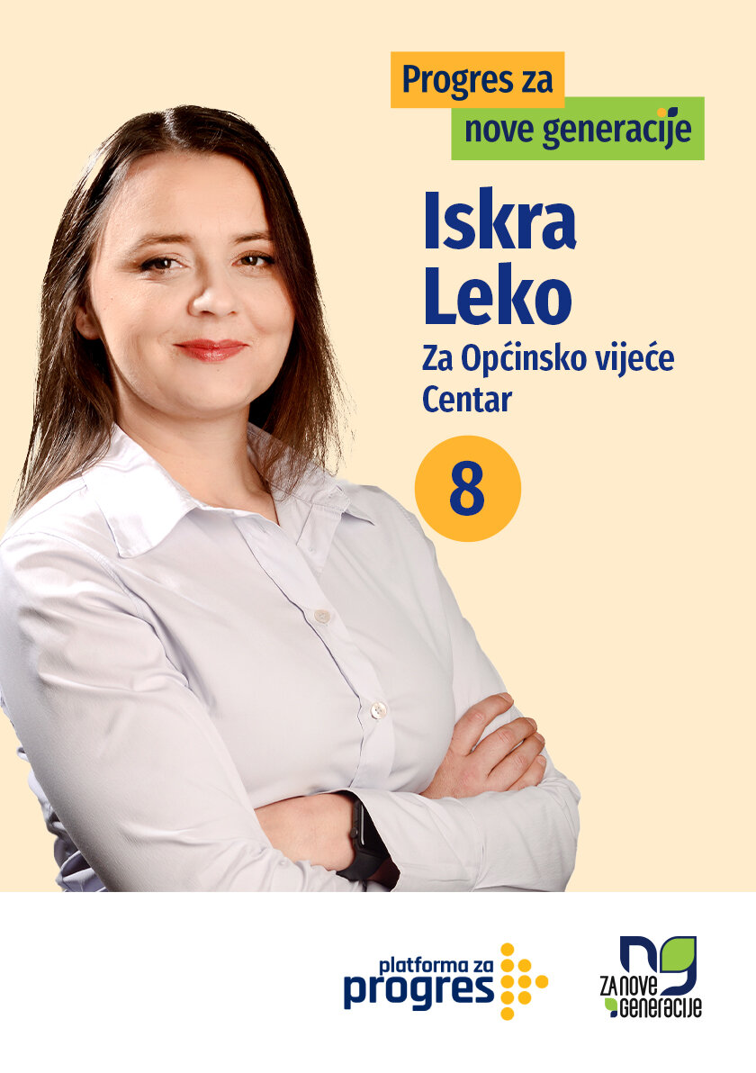 Iskra Leko - kandidat za Općinsko vijeće općine Centar Sarajevo