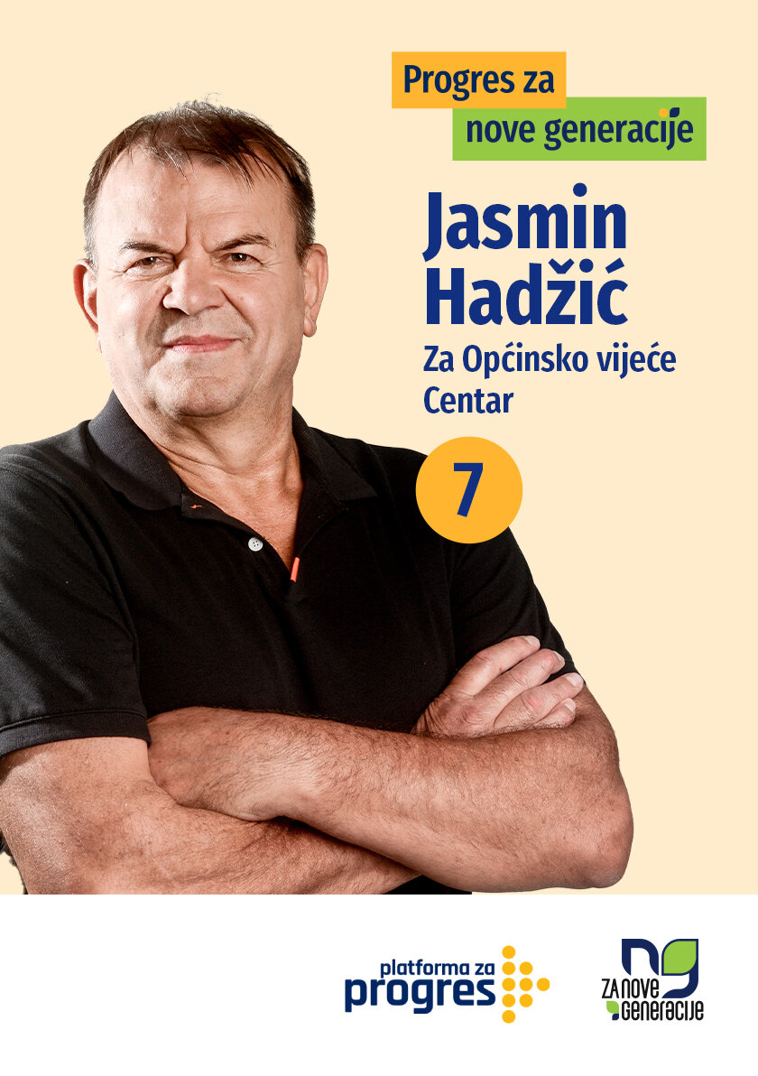 Jasmin Hadžić - kandidat za Općinsko vijeće općine Centar Sarajevo