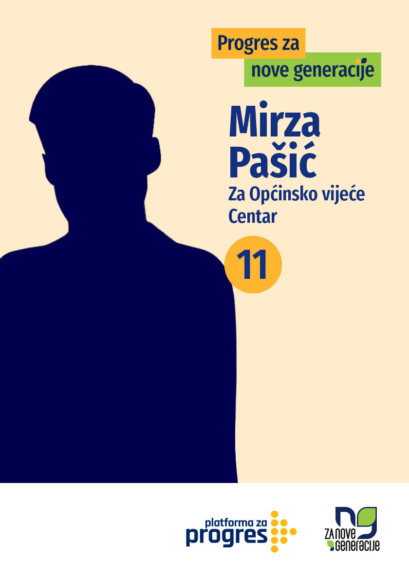 Mirza Pašić - kandidat za Općinsko vijeće općine Centar Sarajevo