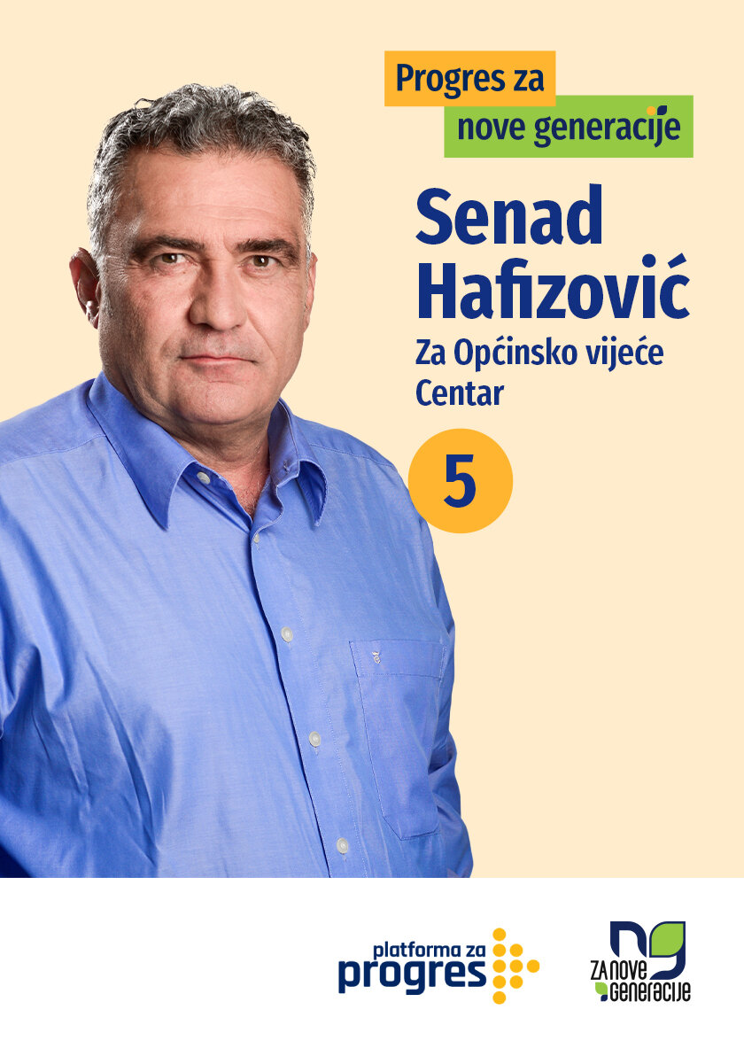 Senad Hafizović - kandidat za Općinsko vijeće općine Centar Sarajevo