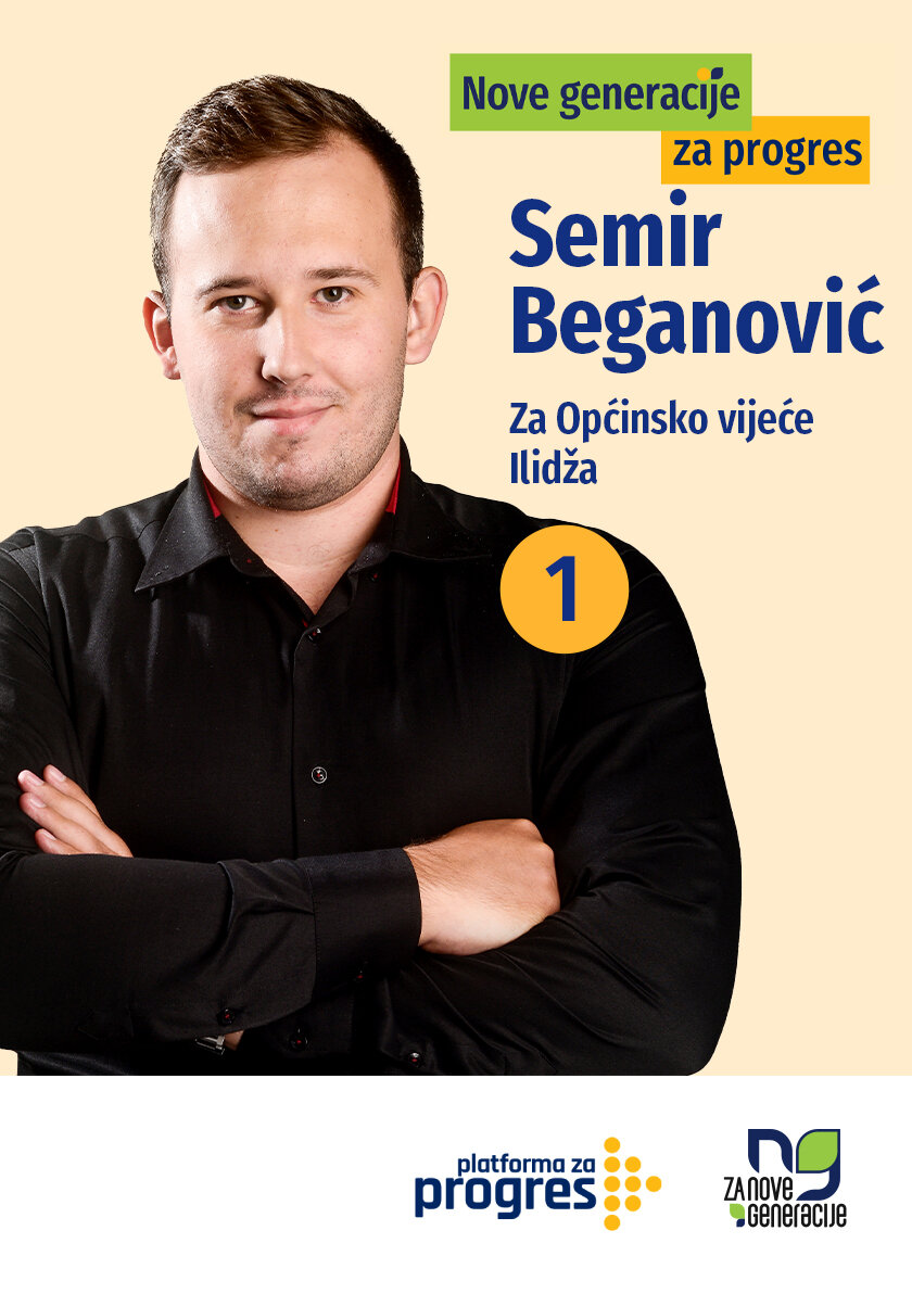 Semir Beganović - kandidat za Općinsko vijeće općine Ilidža