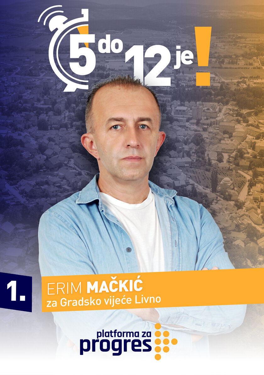 Erim Mačkić - kandidat za Gradsko vijeće Livno