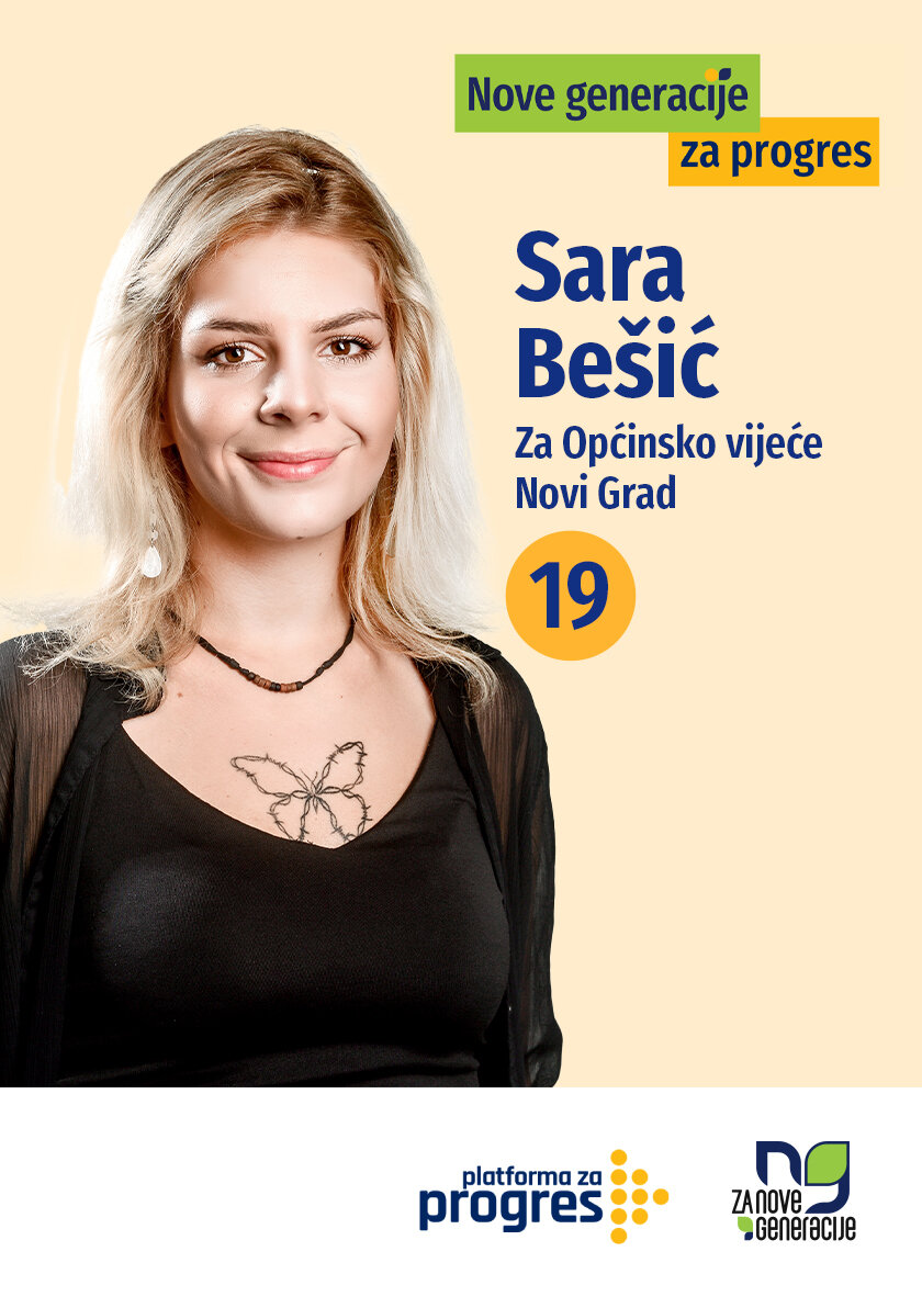 Sara Bešić - kandidat za Općinsko vijeće općine Centar Sarajevo