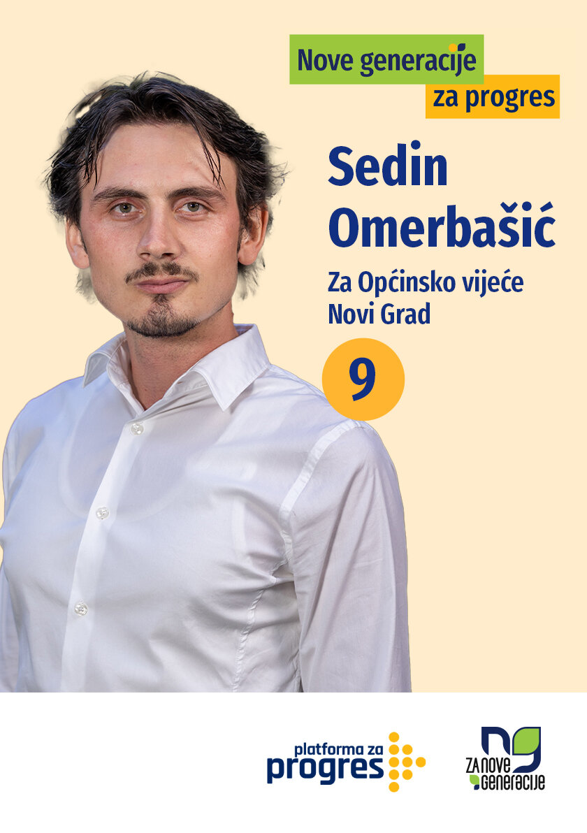 Sedin Omerbašić - kandidat za Općinsko vijeće općine Centar Sarajevo