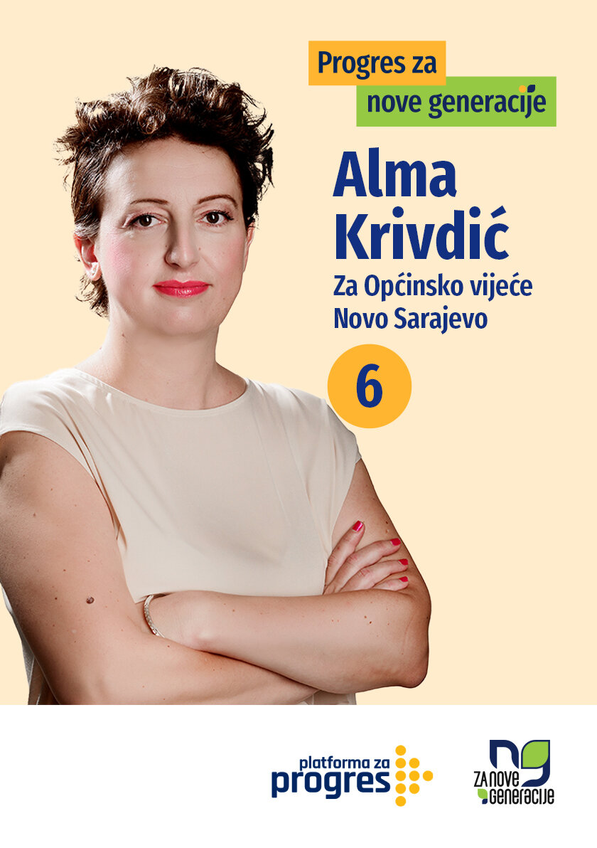 Alma Krivdić - kandidat za Općinsko vijeće općine Novo Sarajevo