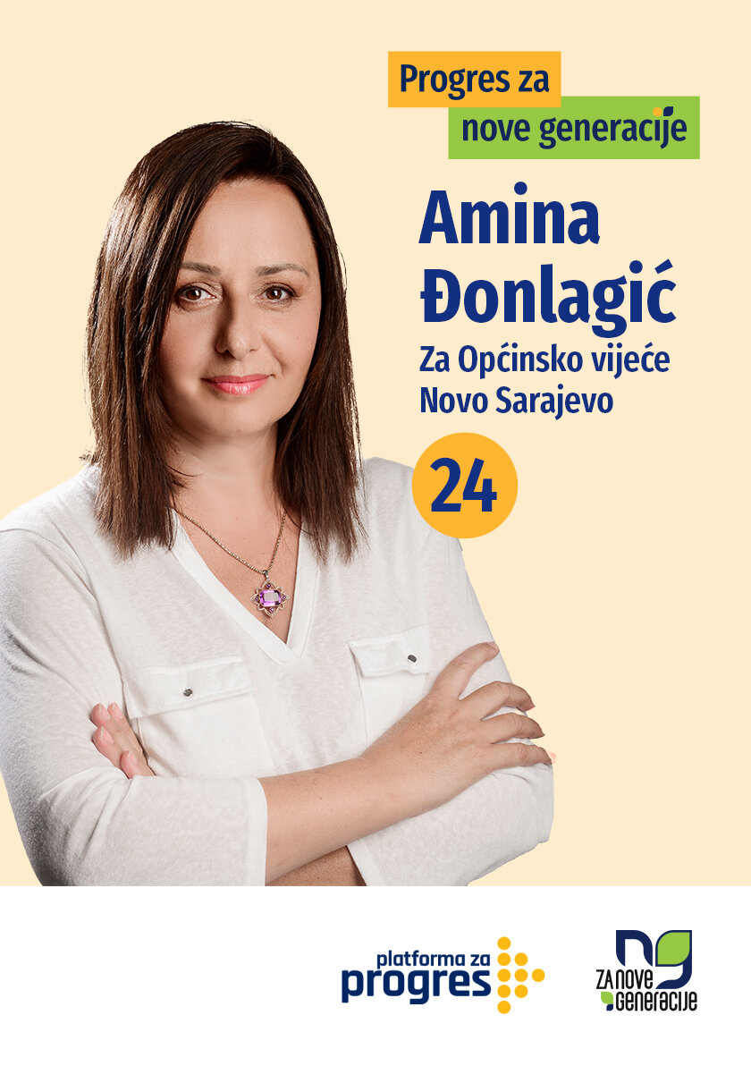 Amina Đonlagić - kandidat za Općinsko vijeće općine Novo Sarajevo