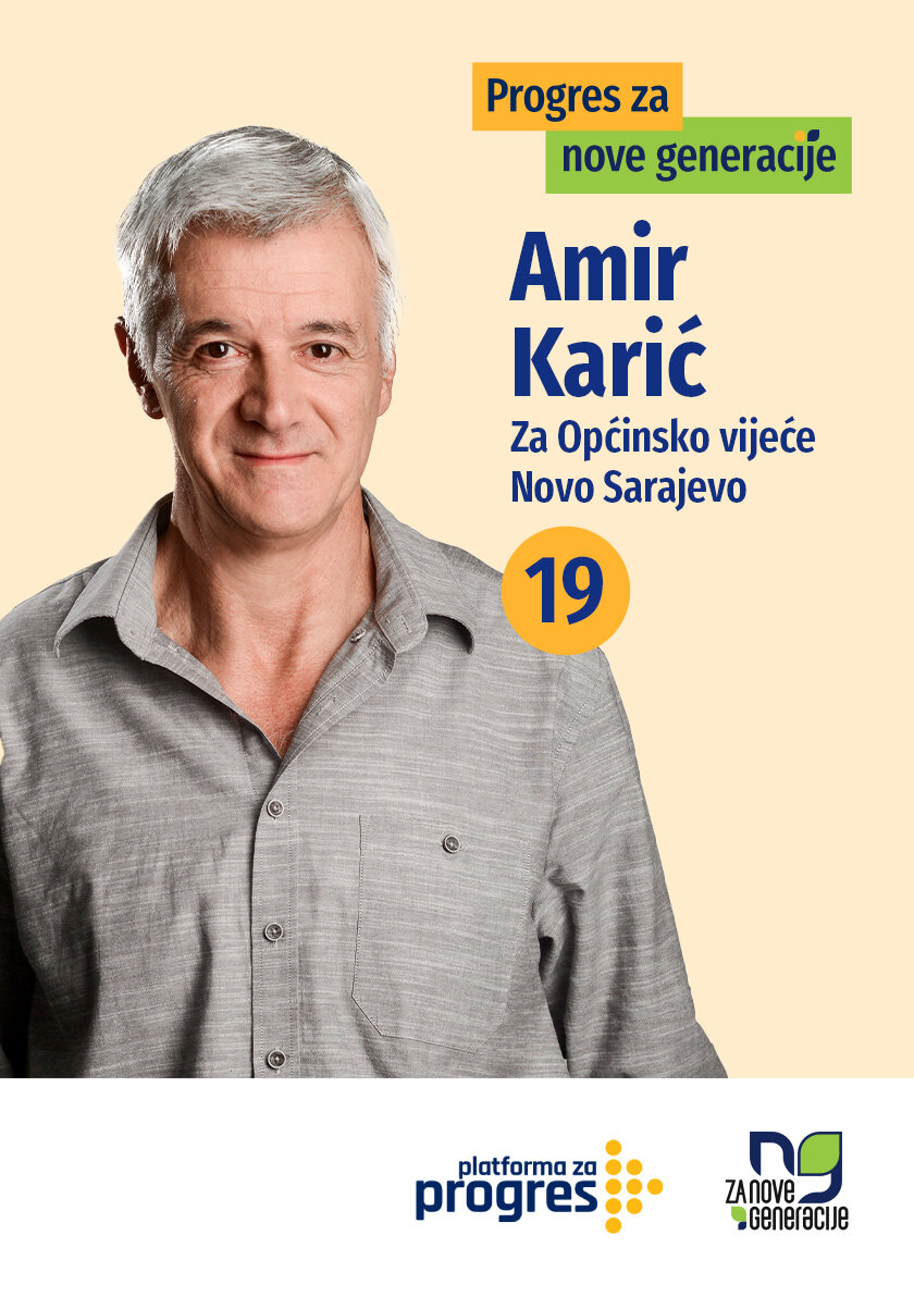 Amir Karić - kandidat za Općinsko vijeće općine Novo Sarajevo