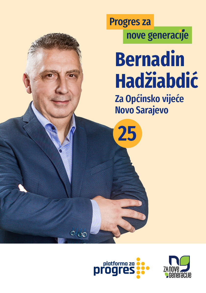 Bernadin Hadžiabdić - kandidat za Općinsko vijeće općine Novo Sarajevo