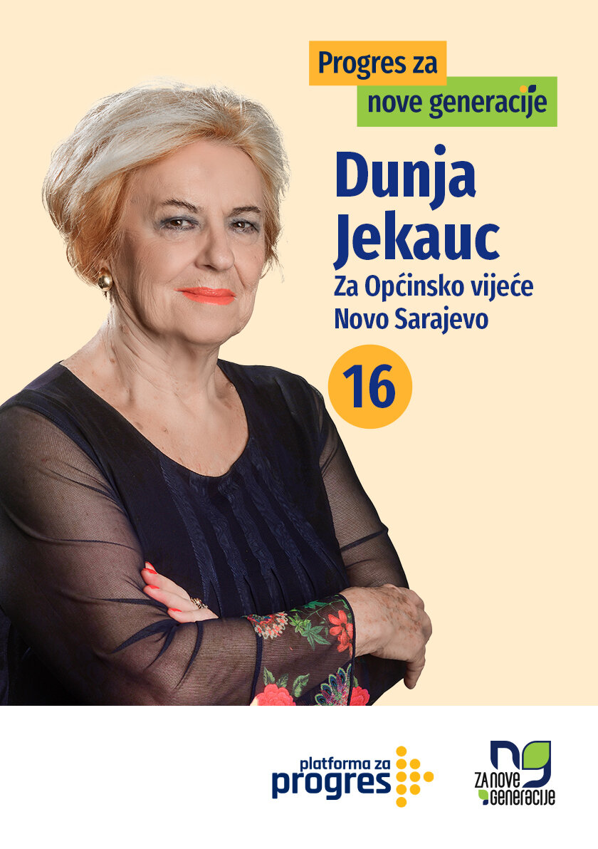 Dunja Jekauc - kandidat za Općinsko vijeće općine Novo Sarajevo