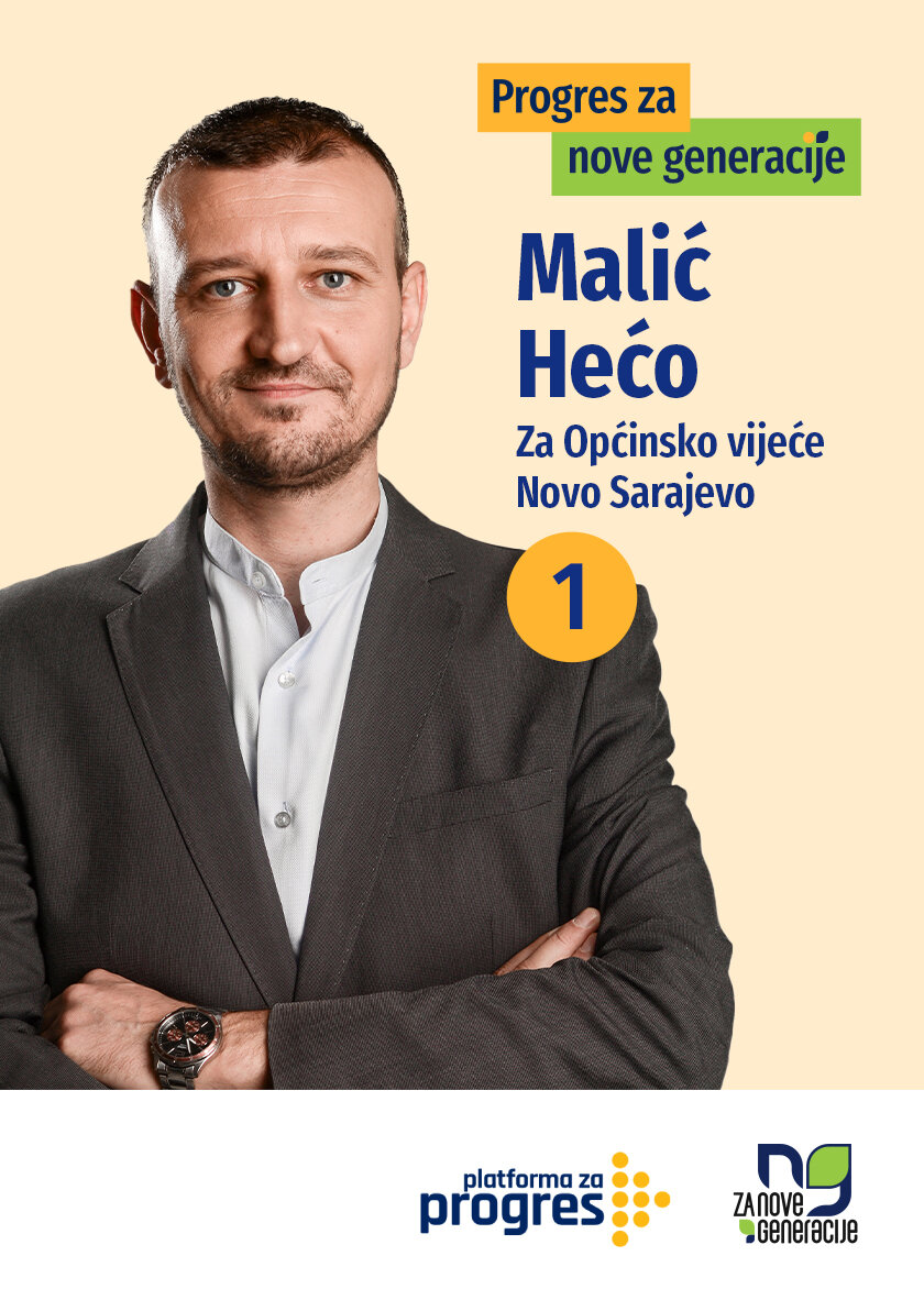 Malić Hećo - kandidat za Općinsko vijeće općine Novo Sarajevo