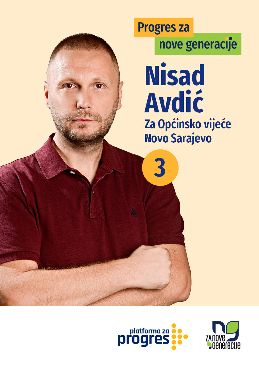 Nisad Avdić - kandidat za Općinsko vijeće općine Novo Sarajevo