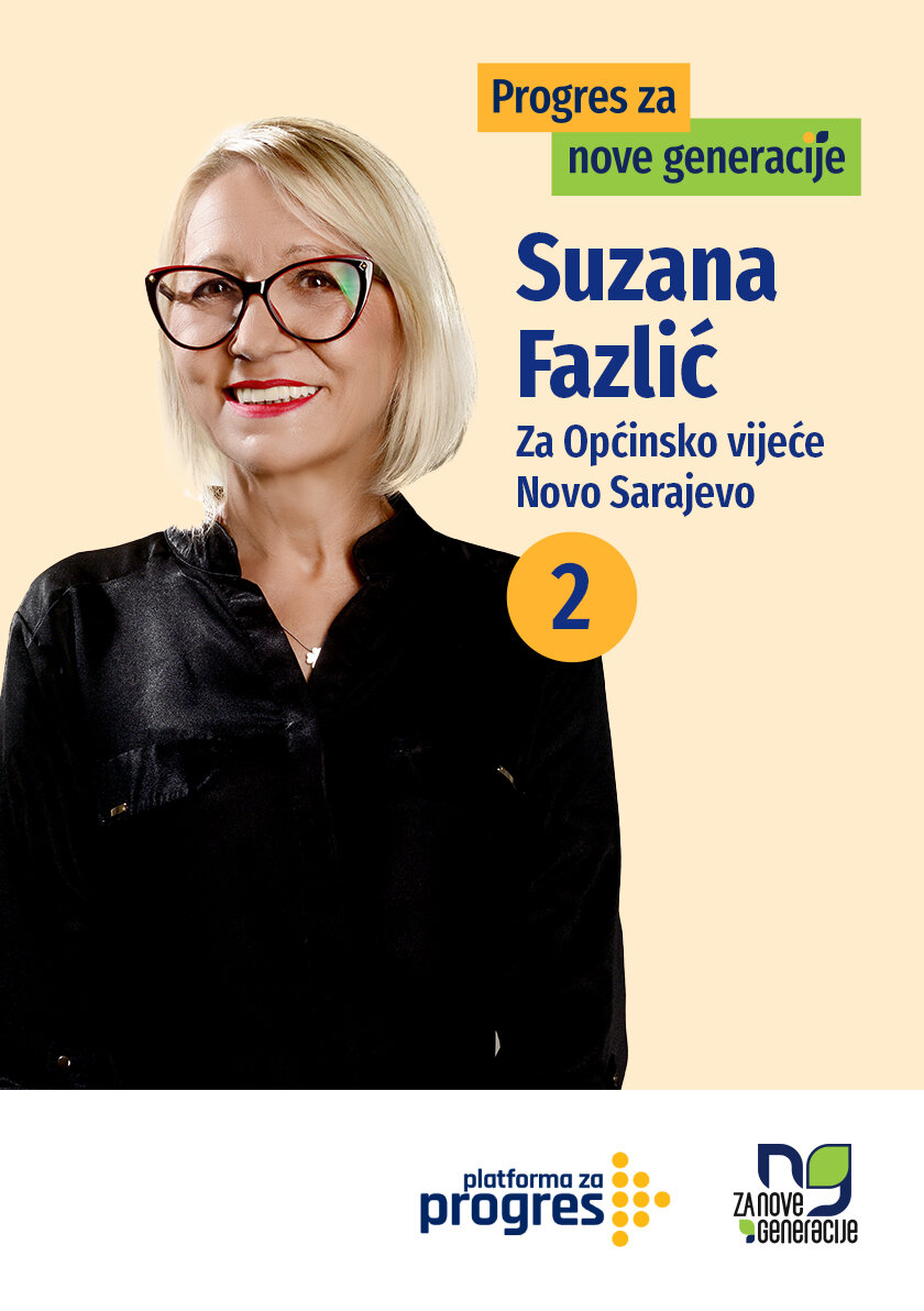 Suzana Fazlić - kandidat za Općinsko vijeće općine Novo Sarajevo