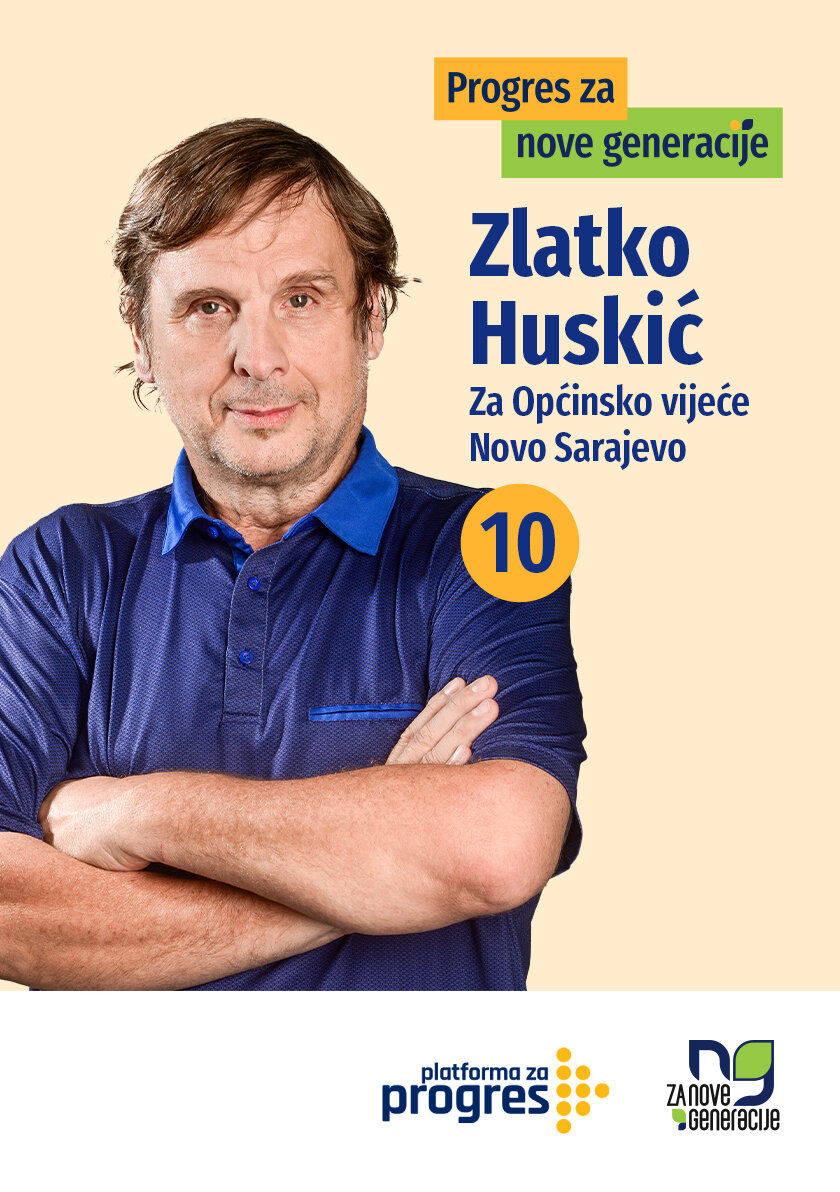 Zlatko Huskić - kandidat za Općinsko vijeće općine Novo Sarajevo