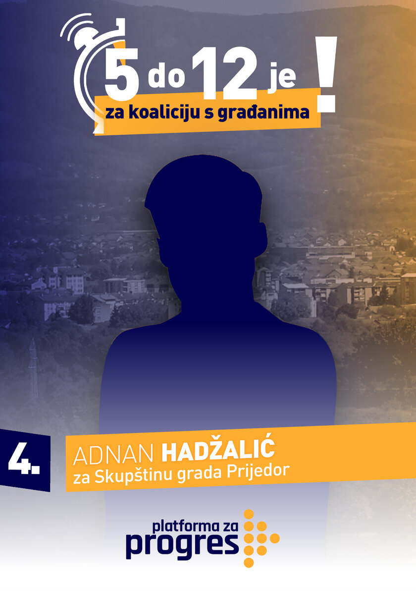 Adnan Hadžalić - kandidat za Skupštinu grada Prijedor