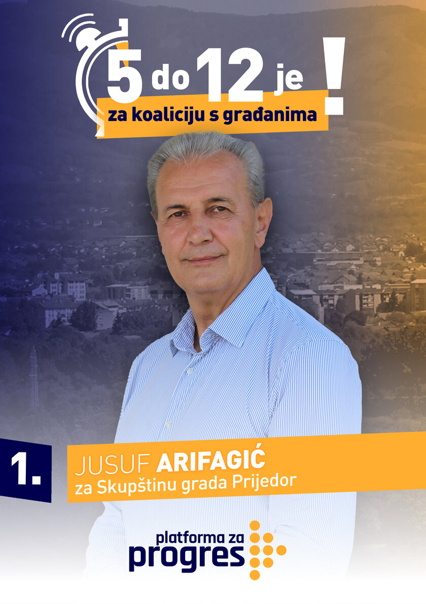 Jusuf Arifagić - kandidat za Skupštinu grada Prijedor