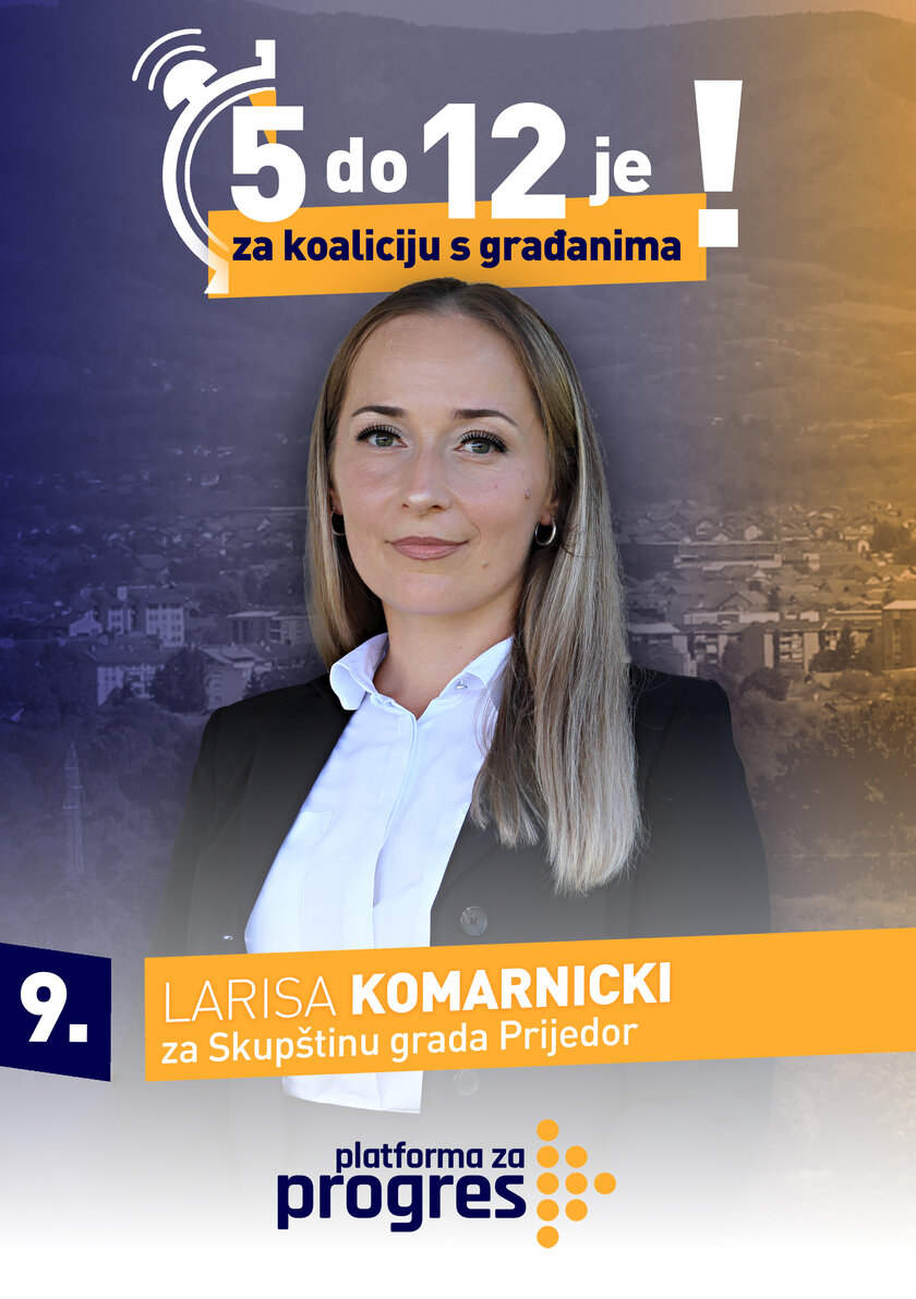 Larisa Komarnicki - kandidat za Skupštinu grada Prijedor