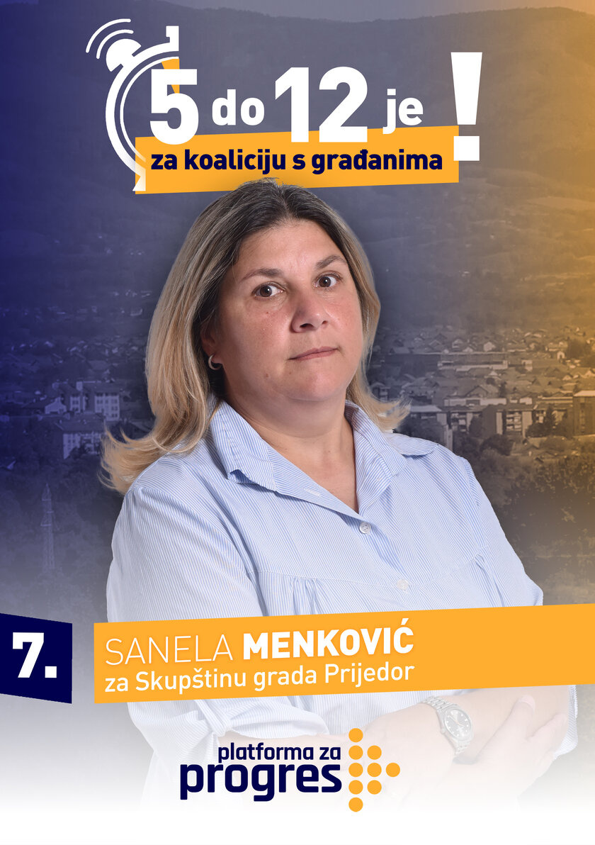 Sanela Menković - kandidat za Skupštinu grada Prijedor