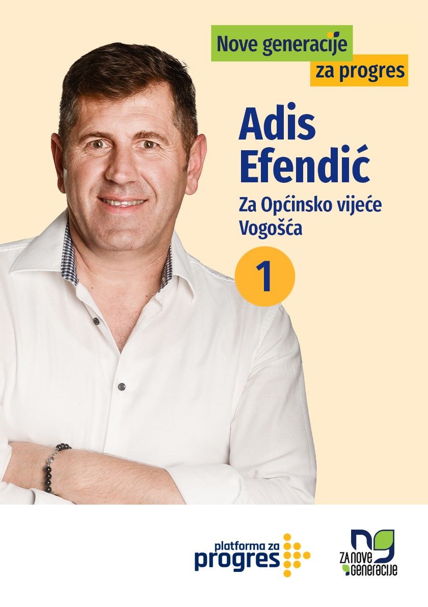 Adis Efendić - kandidat za Općinsko vijeće općine Vogošća