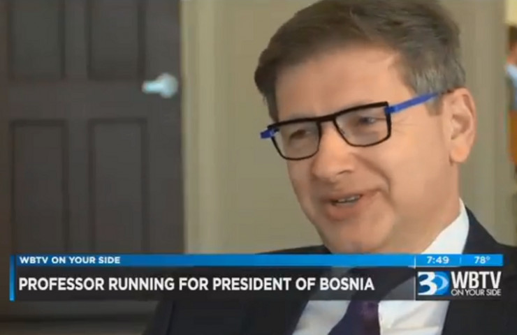 WBTV - Prof. Hadžikadić Running for President of Bosnia